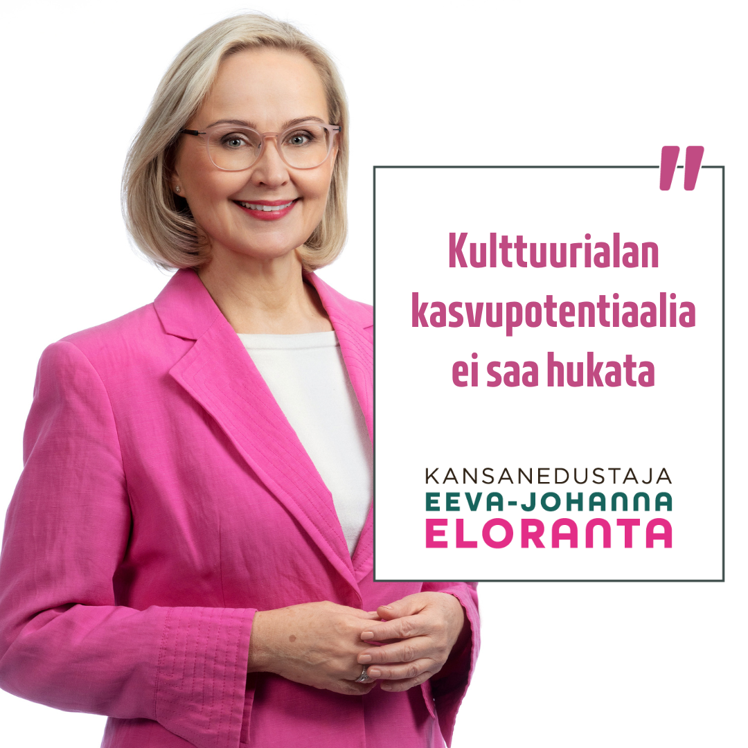SDP:n Eloranta: Kulttuurialan kasvupotentiaalia ei saa hukata